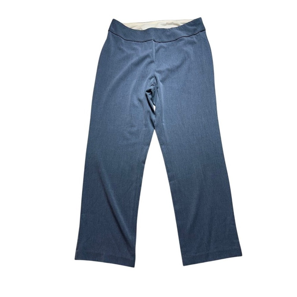 Investments II Womens 16W‎ Dress Pants Slate Blue Gray Pull On Stretch